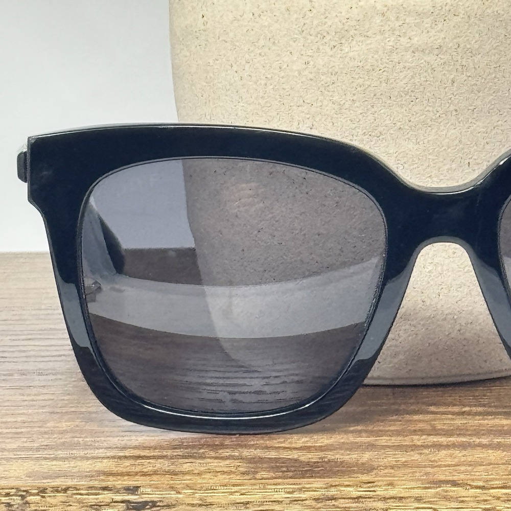 Diff Bella Black/Black Square Bk-Gr10P Polarized Sunglasses 54-19-142 - Picture 4 of 12